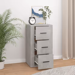 vidaXL Sideboard Engineered Wood Indoor Cupboard Home Organiser Multi Colours - Concrete grey - Additional view 5