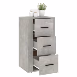 vidaXL Sideboard Engineered Wood Indoor Cupboard Home Organiser Multi Colours - Concrete grey - Additional view 6