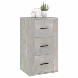 vidaXL Sideboard Engineered Wood Indoor Cupboard Home Organiser Multi Colours - Concrete grey - Additional view 7