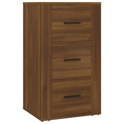 vidaXL Sideboard Engineered Wood Indoor Cupboard Home Organiser Multi Colours - Brown oak