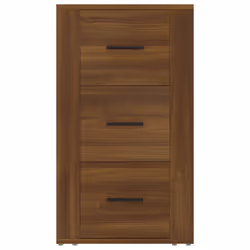 vidaXL Sideboard Engineered Wood Indoor Cupboard Home Organiser Multi Colours - Brown oak - Additional view 2
