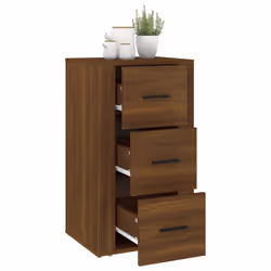vidaXL Sideboard Engineered Wood Indoor Cupboard Home Organiser Multi Colours - Brown oak - Additional view 6