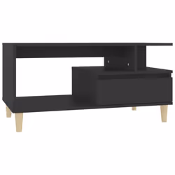 vidaXL Coffee Table Engineered Wood Couch Centre Accent Table Multi Colours - Black