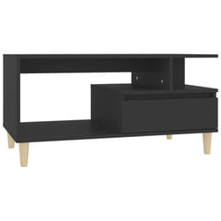 vidaXL Coffee Table Engineered Wood Couch Centre Accent Table Multi Colours - Black