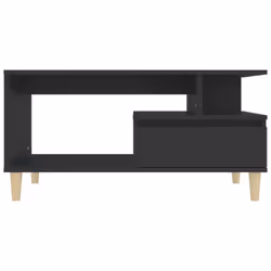 vidaXL Coffee Table Engineered Wood Couch Centre Accent Table Multi Colours - Black - Additional view 4