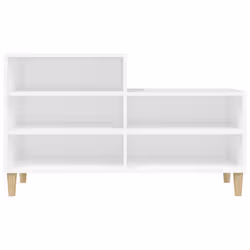 vidaXL Shoe Cabinet Engineered Wood Shoe Storage Rack Organiser Multi Colours - White - Additional view 4