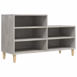vidaXL Shoe Cabinet Engineered Wood Shoe Storage Rack Organiser Multi Colours - Concrete grey