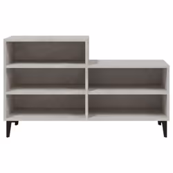 vidaXL Shoe Cabinet Engineered Wood Home Shoe Cupboard Organiser Multi Colours - Concrete grey