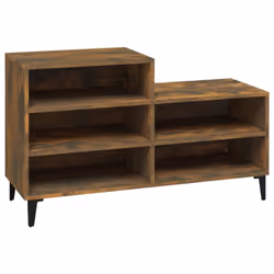 vidaXL Shoe Cabinet Engineered Wood Home Shoe Cupboard Organiser Multi Colours - Smoked oak
