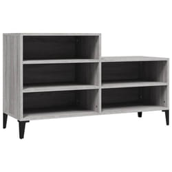 vidaXL Shoe Cabinet Engineered Wood Home Shoe Cupboard Organiser Multi Colours - Grey sonoma