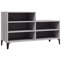 vidaXL Shoe Cabinet Engineered Wood Home Shoe Cupboard Organiser Multi Colours - Grey sonoma