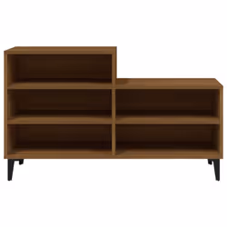 vidaXL Shoe Cabinet Engineered Wood Home Shoe Cupboard Organiser Multi Colours - Brown oak