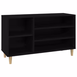 vidaXL Shoe Cabinet Engineered Wood Shoe Storage Shelf Organiser Multi Colours - Black