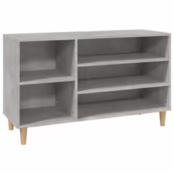vidaXL Shoe Cabinet Engineered Wood Shoe Storage Shelf Organiser Multi Colours - Concrete grey