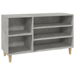 vidaXL Shoe Cabinet Engineered Wood Shoe Storage Shelf Organiser Multi Colours - Concrete grey