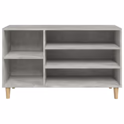 vidaXL Shoe Cabinet Engineered Wood Shoe Storage Shelf Organiser Multi Colours - Concrete grey - Additional view 4