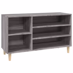 vidaXL Shoe Cabinet Engineered Wood Shoe Storage Shelf Organiser Multi Colours - Grey sonoma