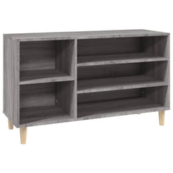 vidaXL Shoe Cabinet Engineered Wood Shoe Storage Shelf Organiser Multi Colours - Grey sonoma