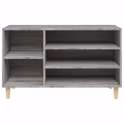 vidaXL Shoe Cabinet Engineered Wood Shoe Storage Shelf Organiser Multi Colours - Grey sonoma - Additional view 6