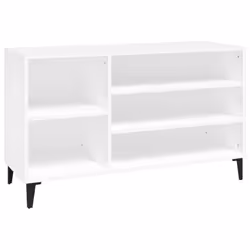 vidaXL Shoe Cabinet Engineered Wood Shoe Storage Shelf Organiser Multi Colours - White