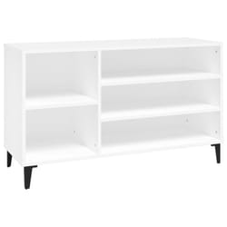 vidaXL Shoe Cabinet Engineered Wood Shoe Storage Shelf Organiser Multi Colours - White