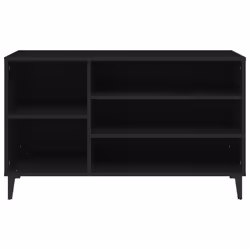 vidaXL Shoe Cabinet Engineered Wood Shoe Storage Shelf Organiser Multi Colours - Black - Additional view 4