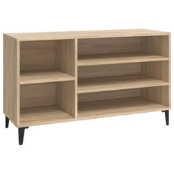 vidaXL Shoe Cabinet Engineered Wood Shoe Storage Shelf Organiser Multi Colours - Sonoma oak
