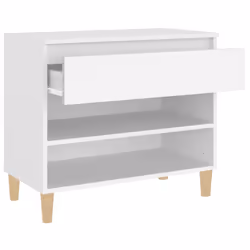 vidaXL Shoe Cabinet Engineered Wood Home Shoe Storage Organiser Multi Colours - White - Additional view 6