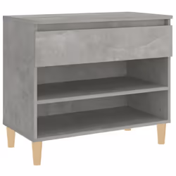 vidaXL Shoe Cabinet Engineered Wood Home Shoe Storage Organiser Multi Colours - Concrete grey