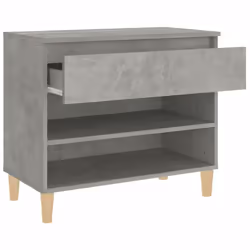 vidaXL Shoe Cabinet Engineered Wood Home Shoe Storage Organiser Multi Colours - Concrete grey - Additional view 6