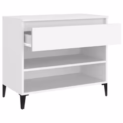 vidaXL Shoe Cabinet Engineered Wood Storage Rack Unit Stand Multi Colours - White - Additional view 5