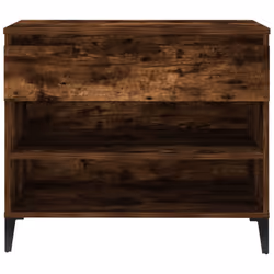 vidaXL Shoe Cabinet Engineered Wood Storage Rack Unit Stand Multi Colours - Smoked oak - Additional view 6