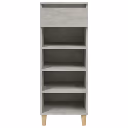 vidaXL Shoe Cabinet Engineered Wood Home Shoe Storage Organiser Multi Colours - Concrete grey