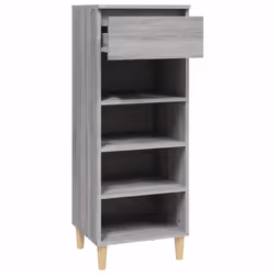 vidaXL Shoe Cabinet Engineered Wood Home Shoe Storage Organiser Multi Colours - Grey sonoma - Additional view 6