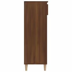 vidaXL Shoe Cabinet Engineered Wood Home Shoe Storage Organiser Multi Colours - Brown oak - Additional view 4