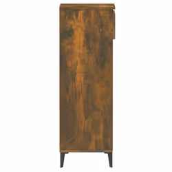 vidaXL Shoe Rack Engineered Wood Shoe Storage Cabinet Cupboard Multi Colours - smoked oak - Additional view 6