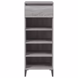 vidaXL Shoe Rack Engineered Wood Shoe Storage Cabinet Cupboard Multi Colours - grey sonoma - Additional view 8