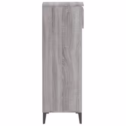 vidaXL Shoe Rack Engineered Wood Shoe Storage Cabinet Cupboard Multi Colours - grey sonoma - Additional view 9