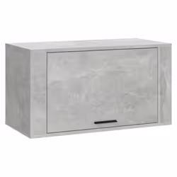 vidaXL Wall-mounted Shoe Cabinet Engineered Wood Shoe Organiser Multi Colours - Concrete grey
