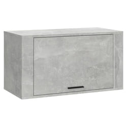 vidaXL Wall-mounted Shoe Cabinet Engineered Wood Shoe Organiser Multi Colours - Concrete grey