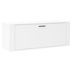 vidaXL Wall Shoe Cabinet Engineered Wood Shoe Storage Organiser Multi Colours - White