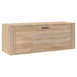 vidaXL Wall Shoe Cabinet Engineered Wood Shoe Storage Organiser Multi Colours - Sonoma oak