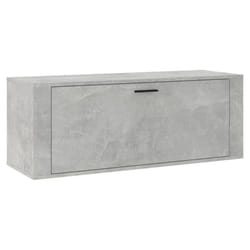 vidaXL Wall Shoe Cabinet Engineered Wood Shoe Storage Organiser Multi Colours - Concrete grey