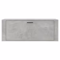 vidaXL Wall Shoe Cabinet Engineered Wood Shoe Storage Organiser Multi Colours - Concrete grey - Additional view 4