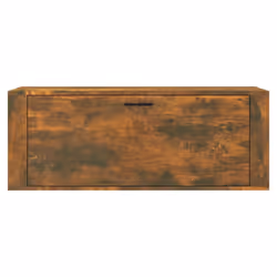 vidaXL Wall Shoe Cabinet Engineered Wood Shoe Storage Organiser Multi Colours - Smoked oak - Additional view 4