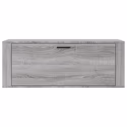 vidaXL Wall Shoe Cabinet Engineered Wood Shoe Storage Organiser Multi Colours - Grey sonoma - Additional view 5
