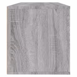 vidaXL Wall Shoe Cabinet Engineered Wood Shoe Storage Organiser Multi Colours - Grey sonoma - Additional view 6