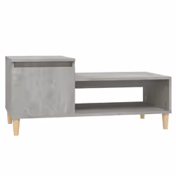 vidaXL Coffee Table Engineered Wood Side Sofa Accent Couch Table Multi Colours - Concrete grey
