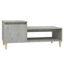 vidaXL Coffee Table Engineered Wood Side Sofa Accent Couch Table Multi Colours - Concrete grey