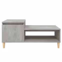 vidaXL Coffee Table Engineered Wood Side Sofa Accent Couch Table Multi Colours - Concrete grey - Additional view 4